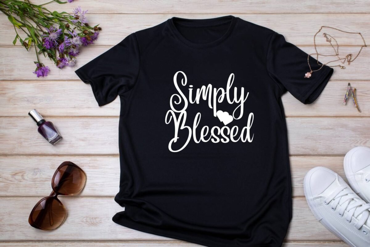 Simply Blessed Tshirt design SVG PNG