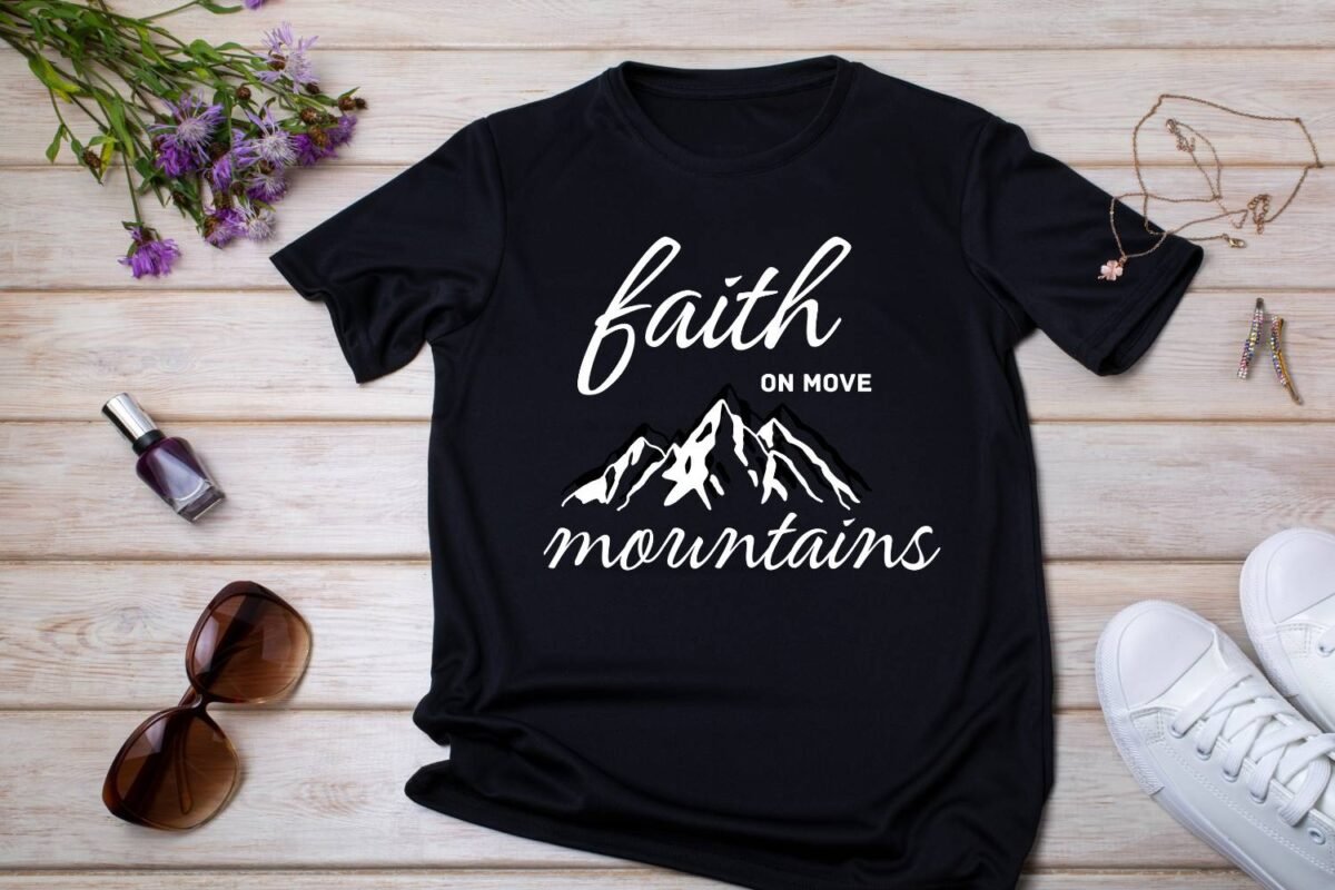 Faith on Move Tshirt Design Print SVG