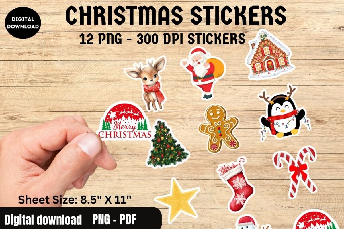 Christmas Digital prints for Planner