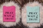 Pray Wait Trust Tshirt design Print