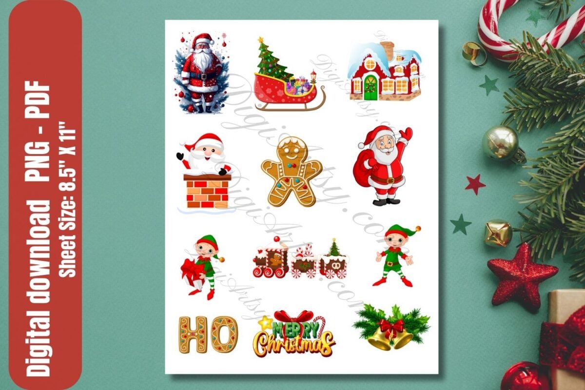 Christmas Digital Planner Stickers