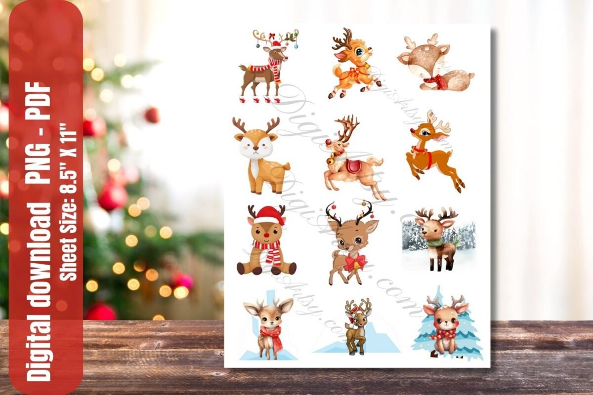 Christmas Digital prints for Planner