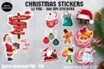 Christmas Printable stickers for Digital Planner