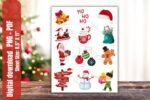 Christmas digital Stickers for planner