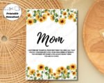Printable Thankyou Card for Mom with Message