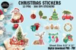 13 Christmas digital Stickers for planner