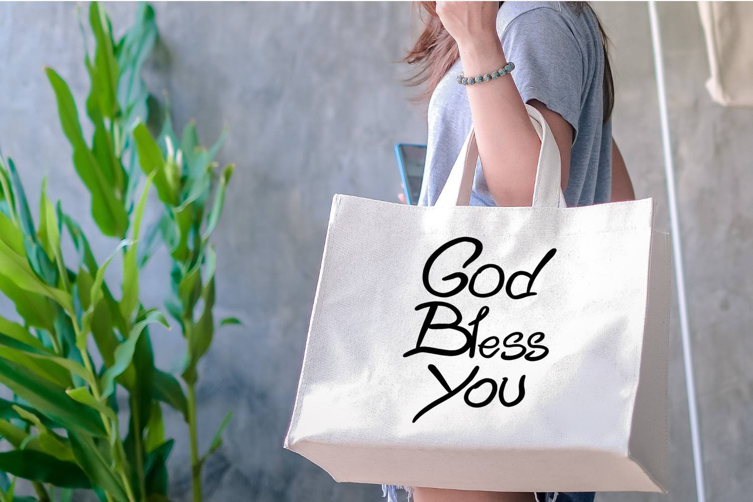 God Bless You Design Print