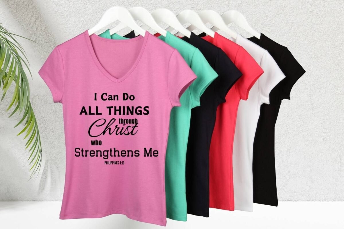 Positive Christian Tshirt Design Print