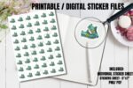 Sneaker Printable Planner Stickers for Fitness