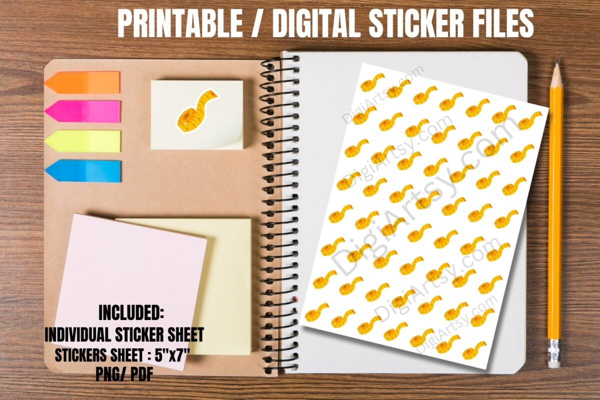 Measurement Tape Printable Planner Stickers