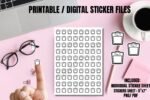 Weight Machine Printable Planner Stickers for Fitness