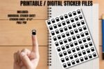 Weight Printable Planner Stickers for Fitness