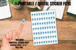 Water Bottle Printable Planner Stickers