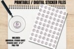 Icon Style Stay Hydrated Printable Planner Stickers