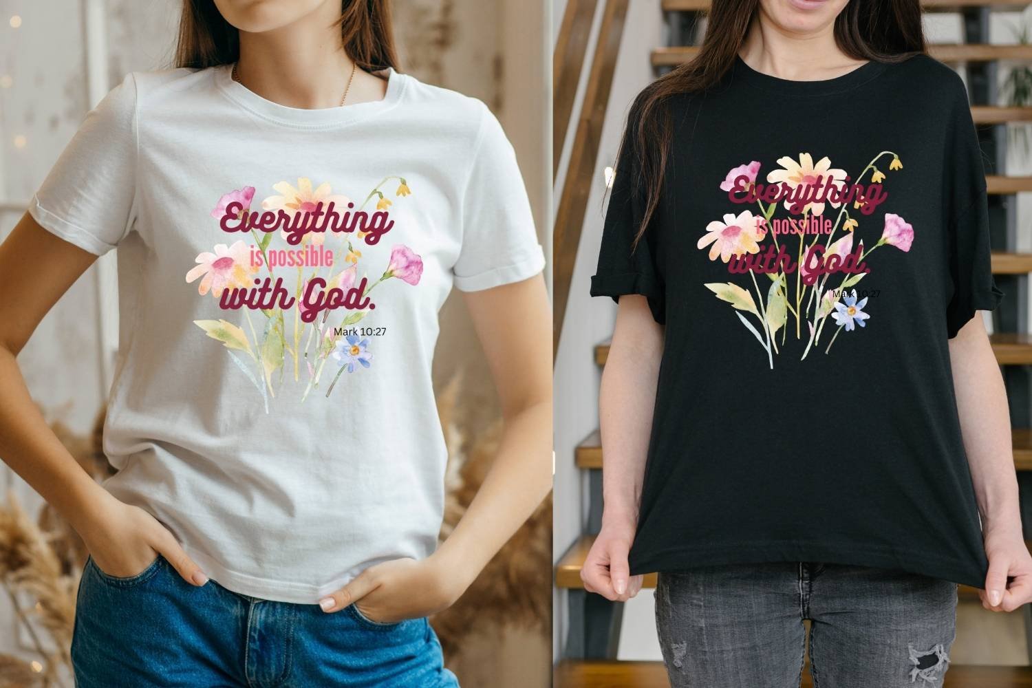 Positive Christian Tshirt Print