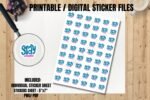 Stay Hydrated Printable Planner Stickers