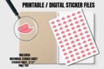 Yoga Mat Printable Planner Stickers