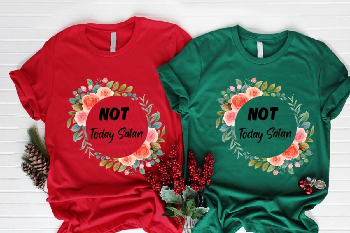 Not Today Satan Tshirt Design SVG PNG