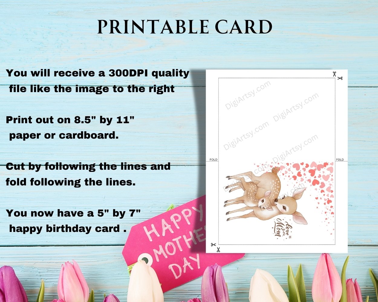 Happy Birthday Mom Print