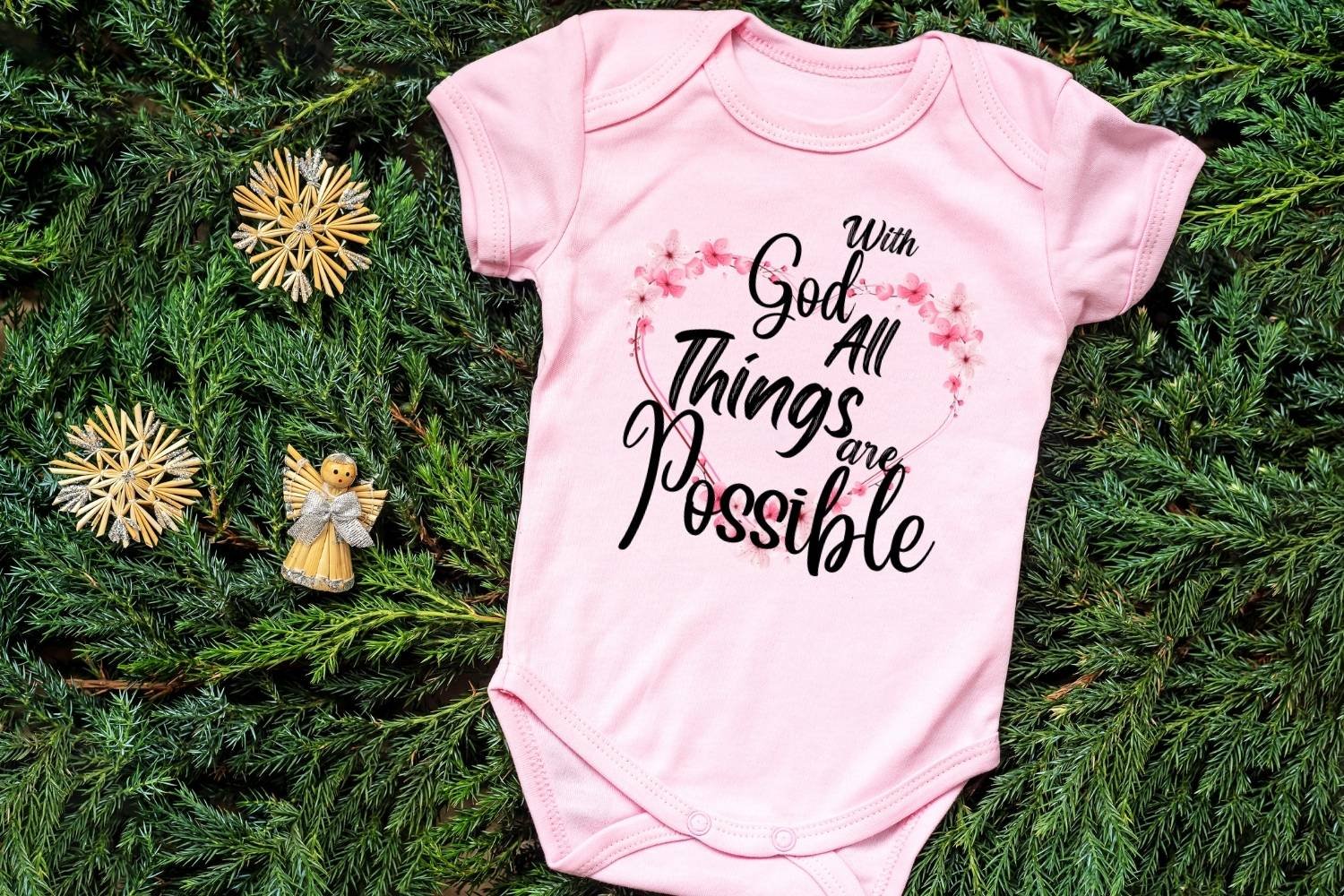 With God All Things Possible Design Print SVG - Image 4