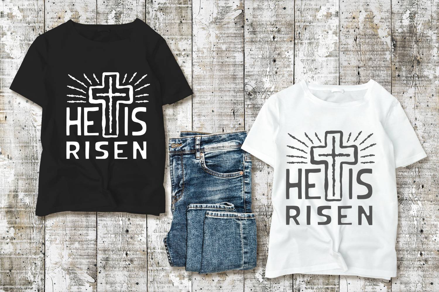 He Is Risen Tshirt Print SVG