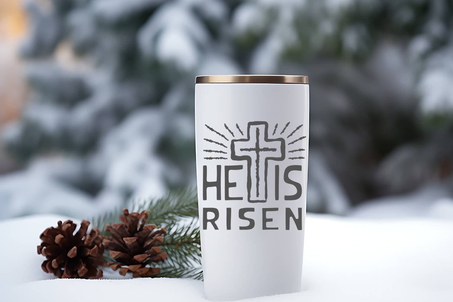 He Is Risen Tshirt Design Print SVG - Image 5