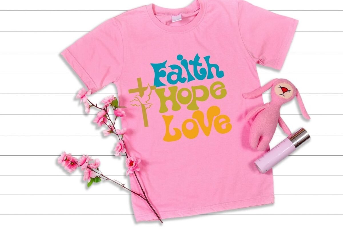 Faith Hope Love Design Print