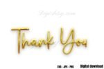 Gold Foil Names Clipart