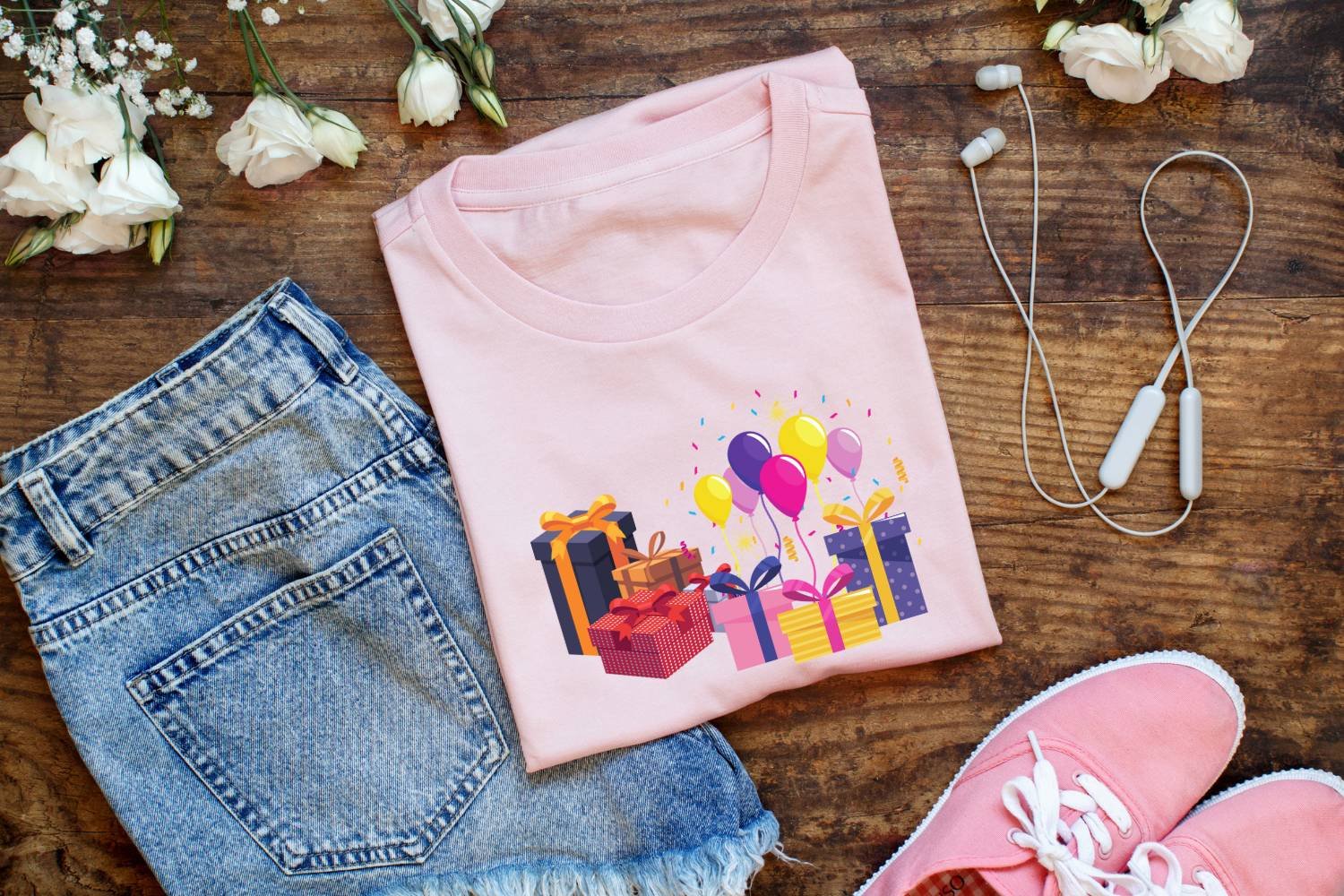 black and gold Birthday Clipart