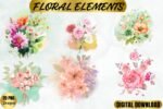 Watercolor Flowers Clipart