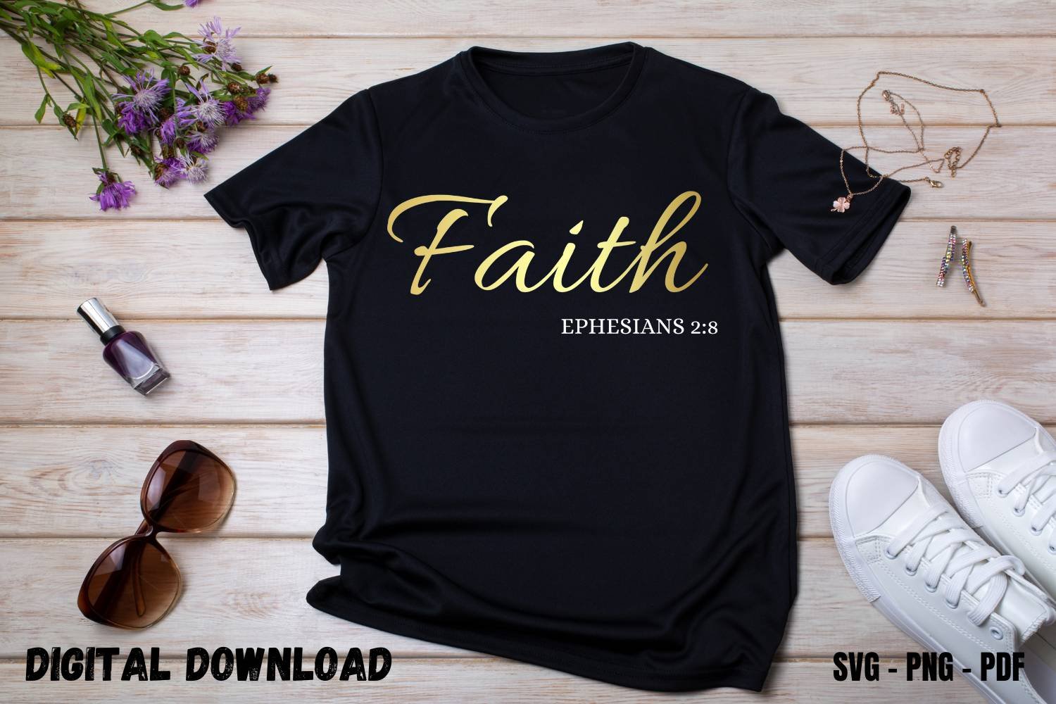 Faith Design Print for Tshirt MUG