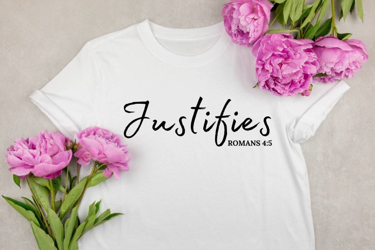 Bible Versus Tshirt Print SVG Justifies