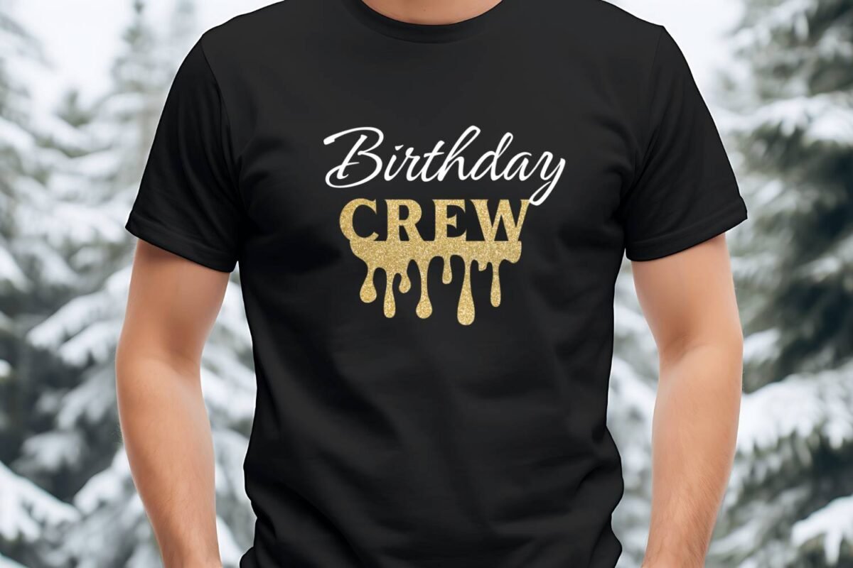 Golden Crew Design Print for Tshirt