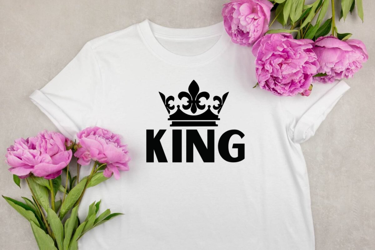 King Crown Design Print for Tshirt
