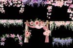 Watercolor Floral Garland clipart PNG