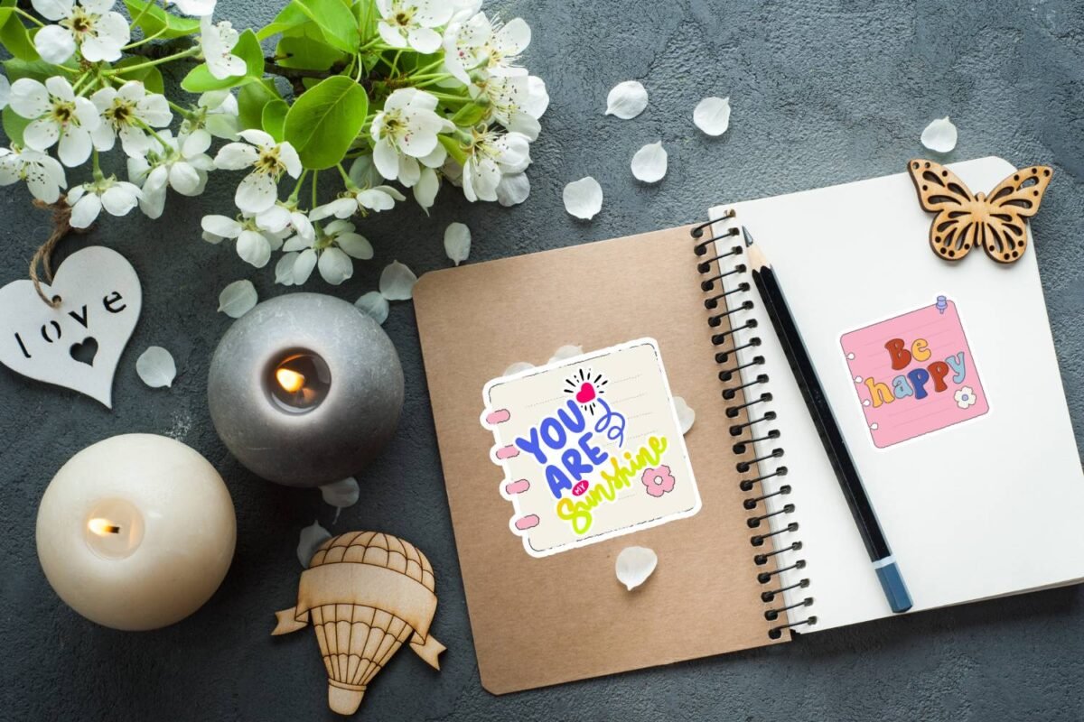 Motivational sticky notes stickers