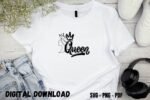 Queen T-shirt Design Print SVG PNG