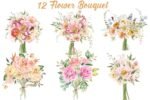 Boho Wild Floral Clipart