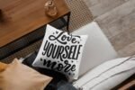 Self Love Pillow Design Print