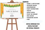 Marigold Flower Garland clipart