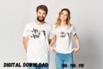 Mr and Mrs T-shirt Design Print