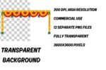 Marigold Flower Garland clipart