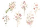 Rustic Wedding Floral Clipart