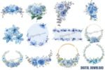 Watercolor Floral Clipart