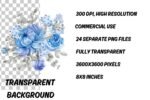 Dusty Blue Premade Clipart
