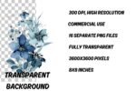 Dusty Blue Premade Clipart