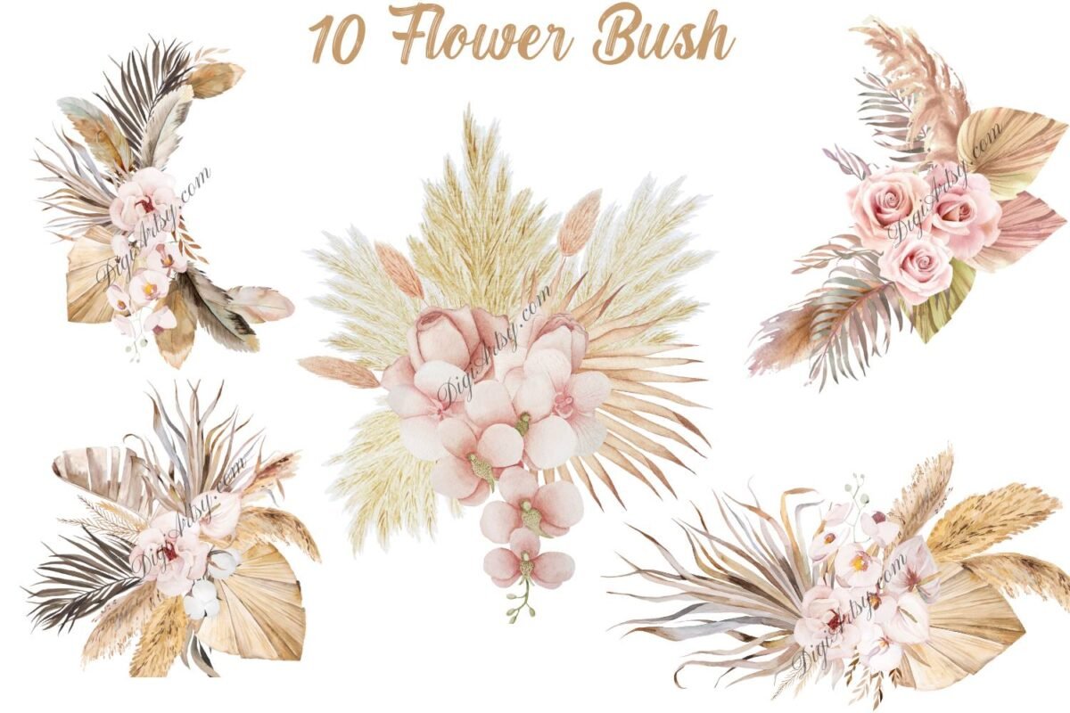 Wild Floral Clipart