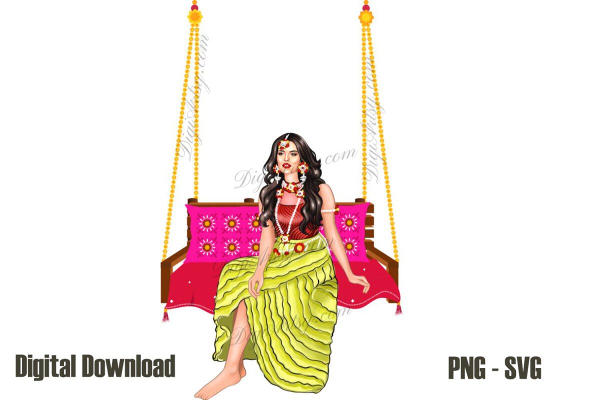 Beautiful Bride design Clipart for Wedding