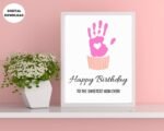 Happy Birthday Handprint Activity Gift Card