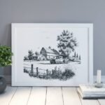 Vintage Village Wall Art Print